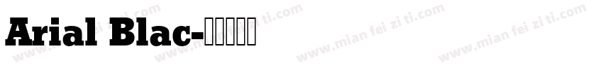 Arial Blac字体转换